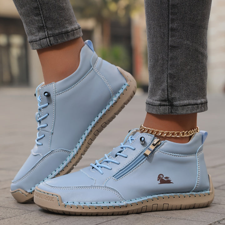 Women's Casual High Top Non-Slip Orthopedic Sneakers - Light Blue