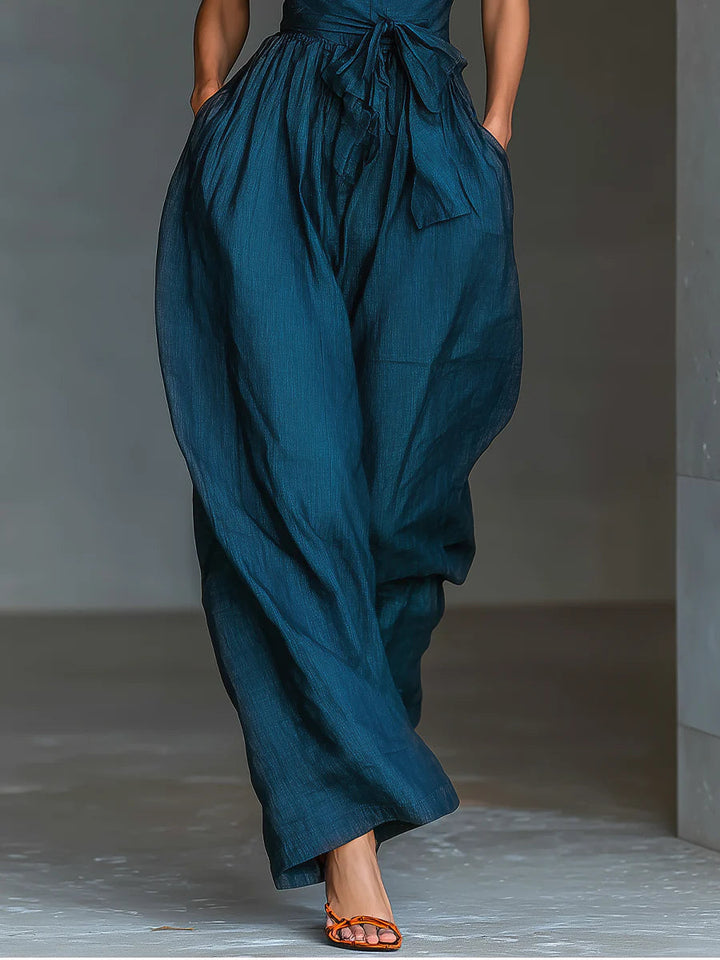 Mélisande | Cross-Halter Jumpsuit