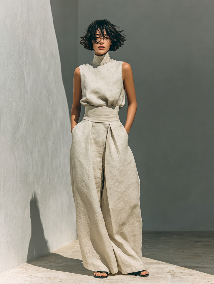 Deirdre | Sleeveless Two-Piece Set