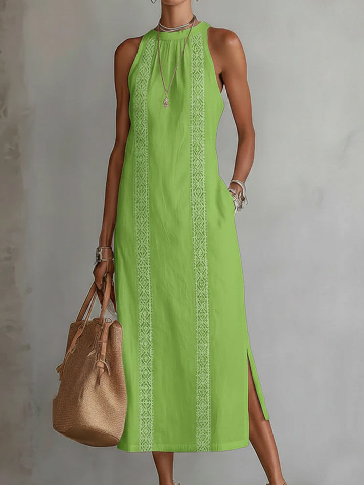Pascale | Halter Neck Lace Dress