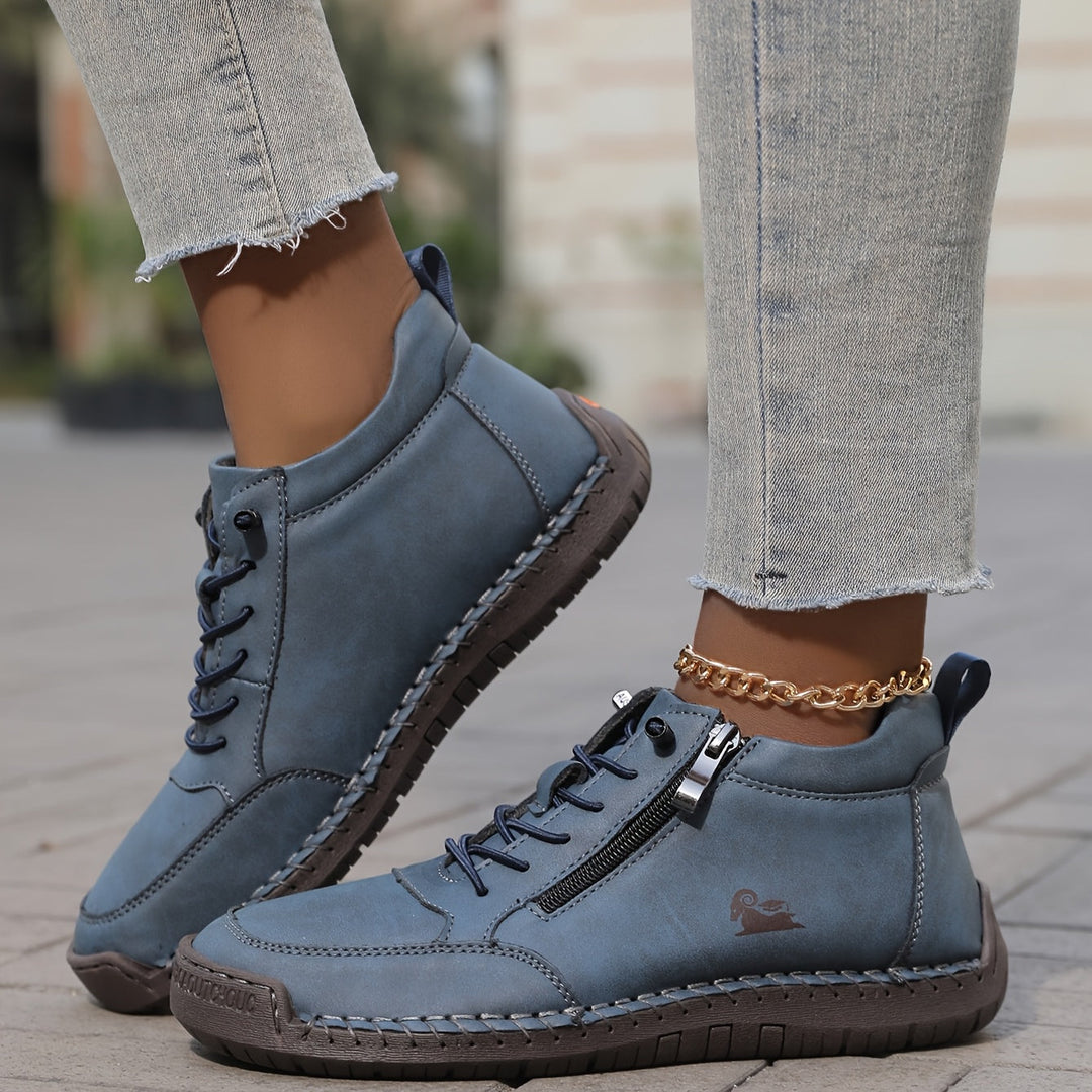 Women's Casual High Top Non-Slip Orthopedic Sneakers - Blue