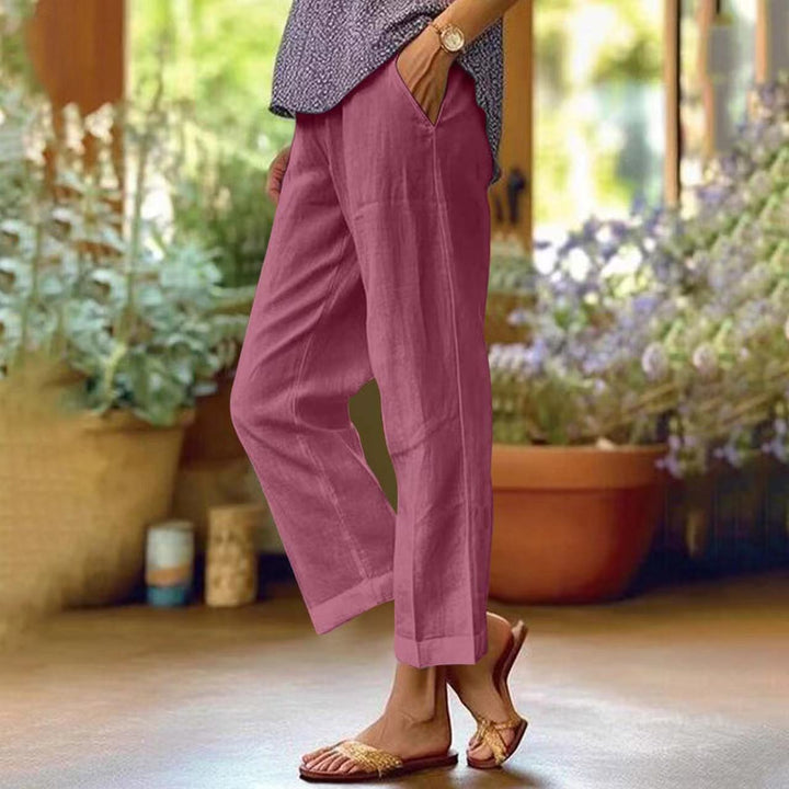 Nadia | Relaxed Cropped White Trouser