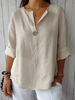 Nayla | Relaxed V-Neck Blouse