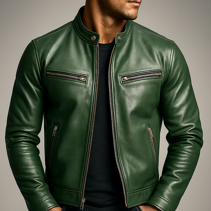 Harrison | Vintage Leather Café Racer Jacket
