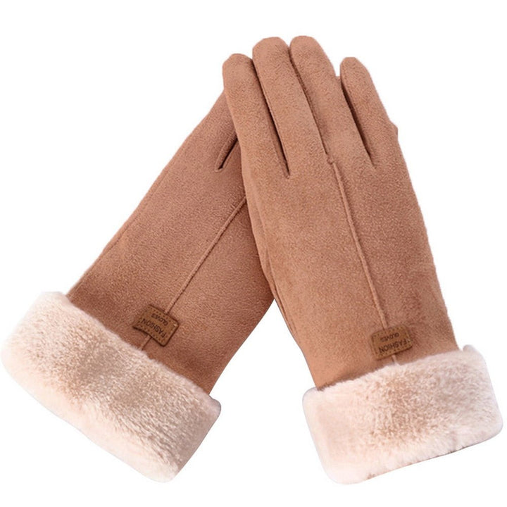 Women's Timeless Warm Suede Fleece Winter Gloves