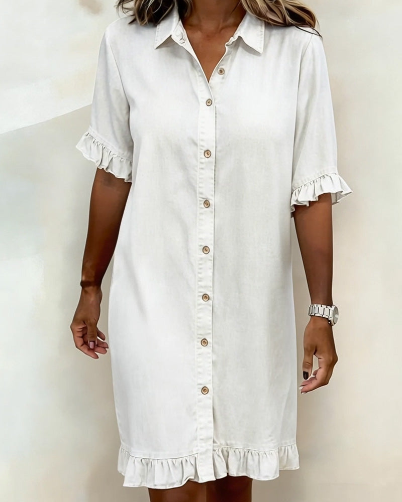 Réjeanne | Ruffle-Trim Dress