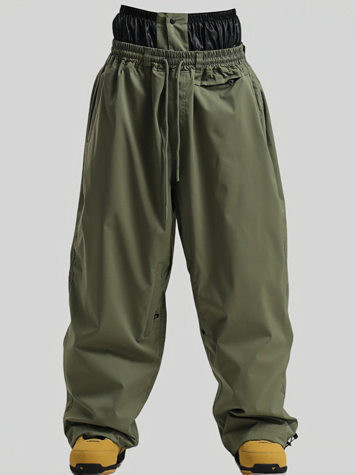 Men's Long Winter Baggy Ski Pants