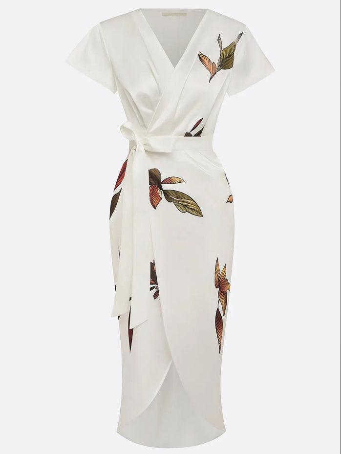 Imogen | Deep-V Wrap Dress