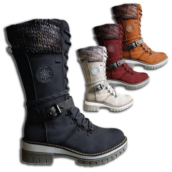 Dilys women's orthopedic lace up knee high boots - photo 10
