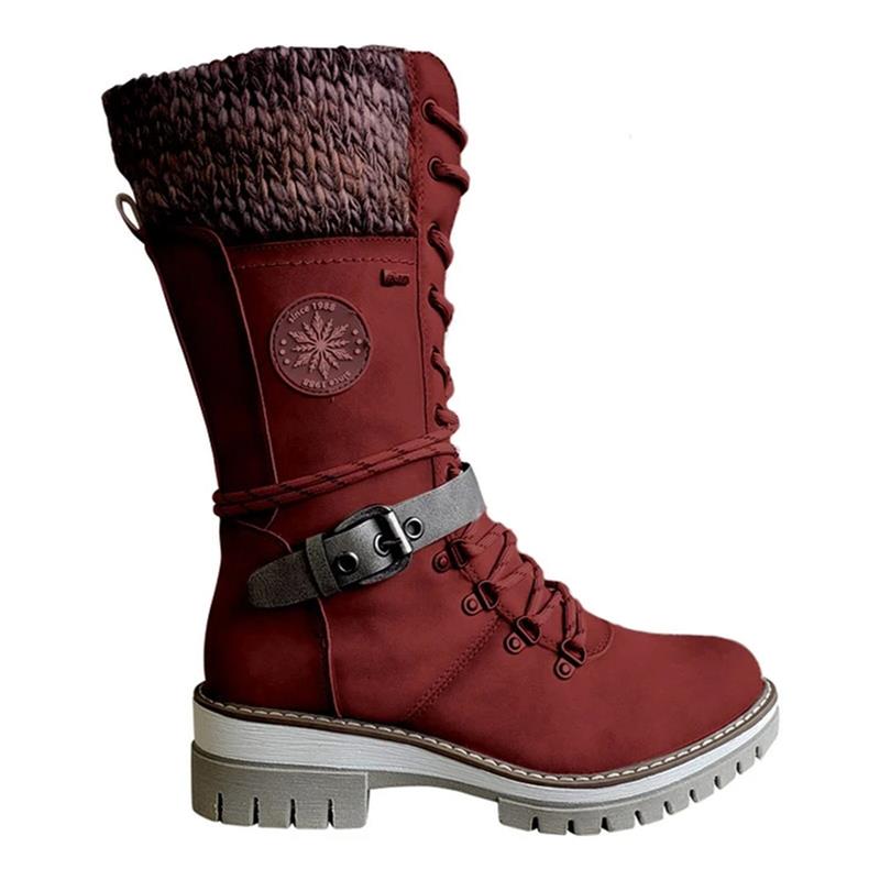 Dilys women's orthopedic lace up knee high boots - photo 13