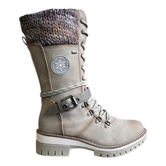 Dilys | Women's Orthopedic Lace Up Knee High Boots