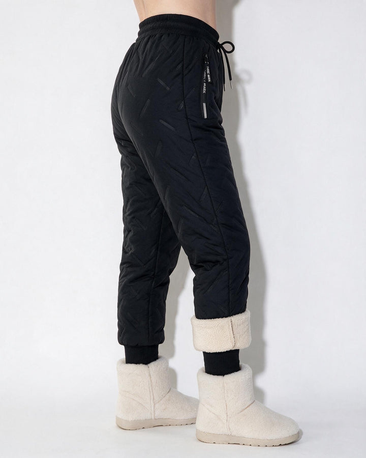Women's Quilted Long Winter Baggy Snow Pants