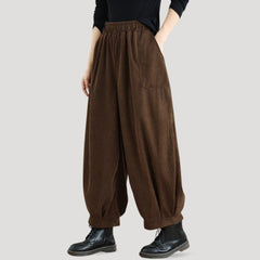 Margot | Women's Corduroy Work Wide Leg Gaucho Pants