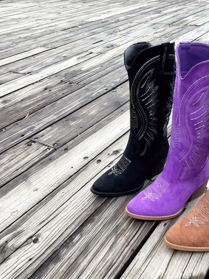 Beryl women's suede knee high boots - photo 14