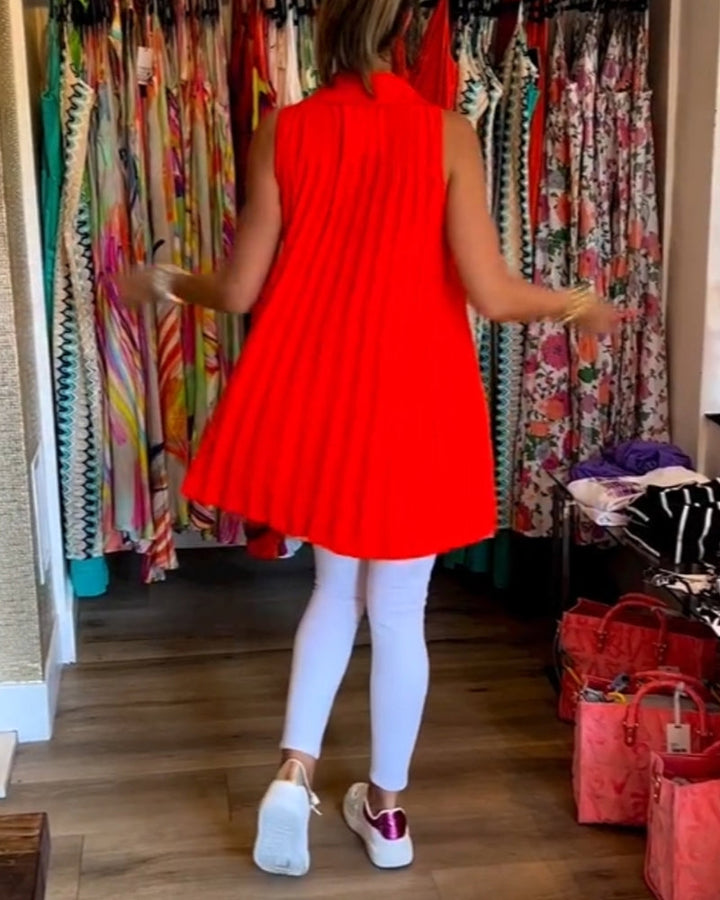 Fionnuala | Collared Sleeveless Top