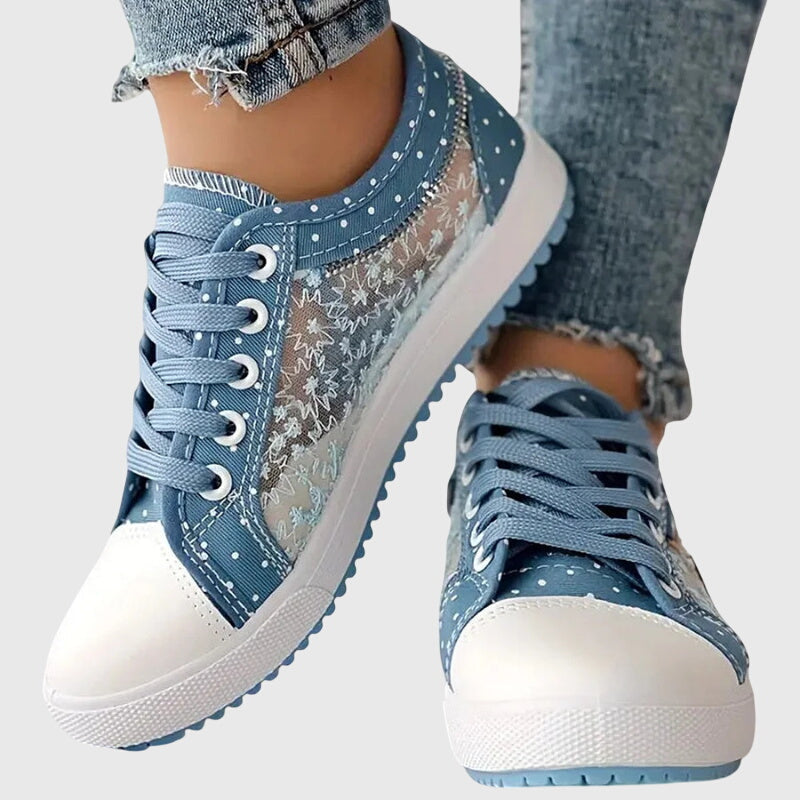 Women's Wide Toe Box Lace-Up Orthopedic Sneakers