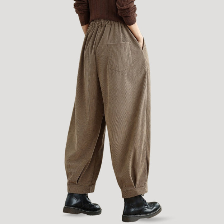 Women's Corduroy Work Wide Leg Gaucho Pants