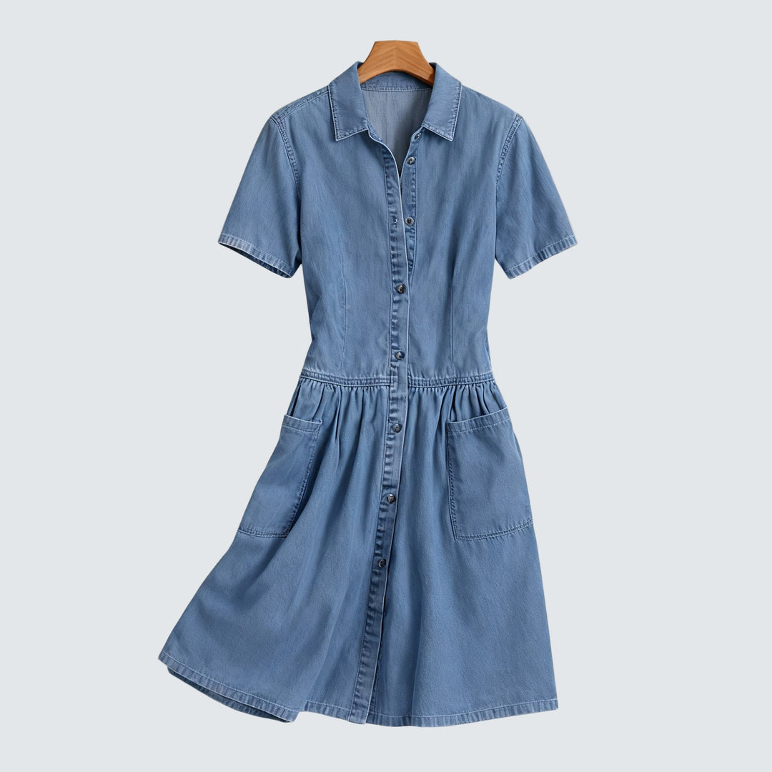 Josée | Collared Midi Dress