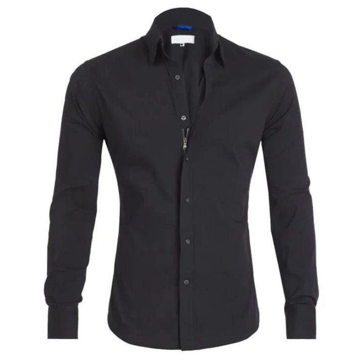 Men’s Stretch Cotton Dress Shirt | Classic Fit Button-Down | Everyday Office Shirt