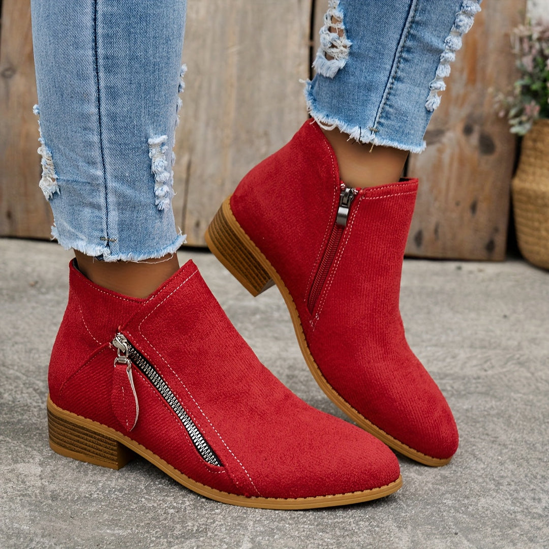 Clara | Orthopedic Zip Ankle Boot