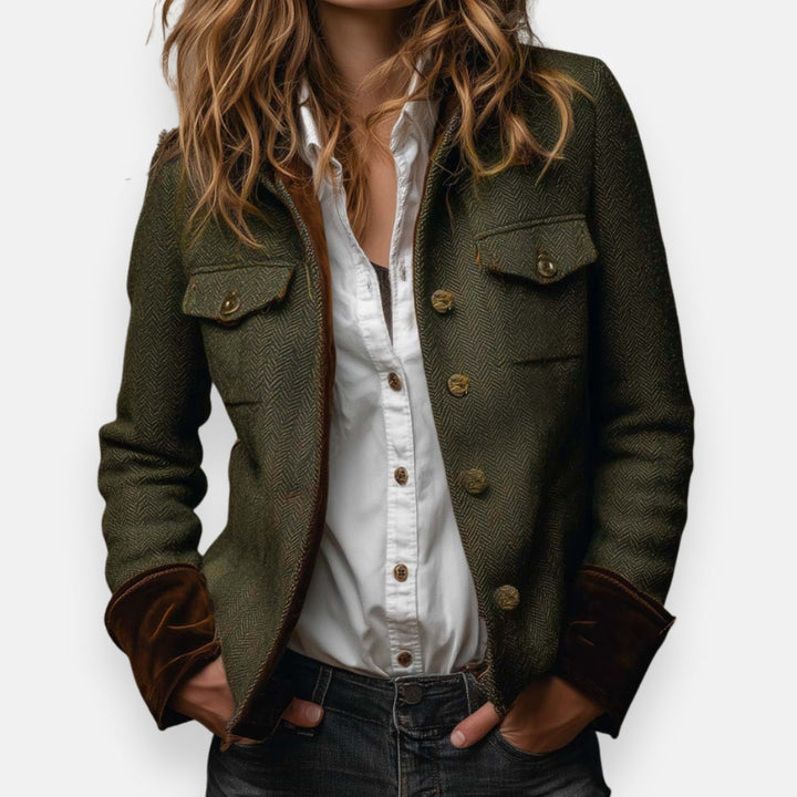 Corrie | Herringbone Tweed Jacket