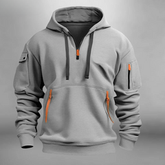 Hugo | Men's Classic Hooded Quarter Zip Sweater