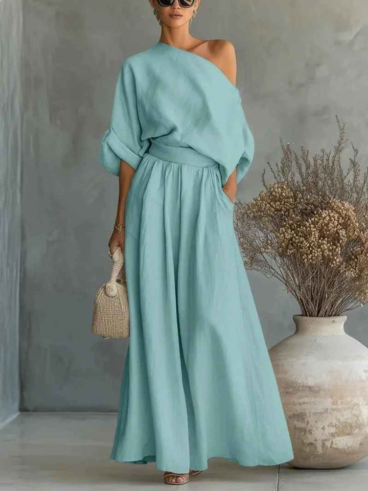 Mélina | Off-Shoulder Two-Piece Set