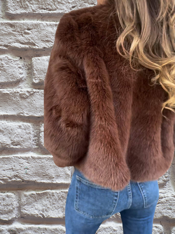 Women's Stylish Winter Faux Fur Coat