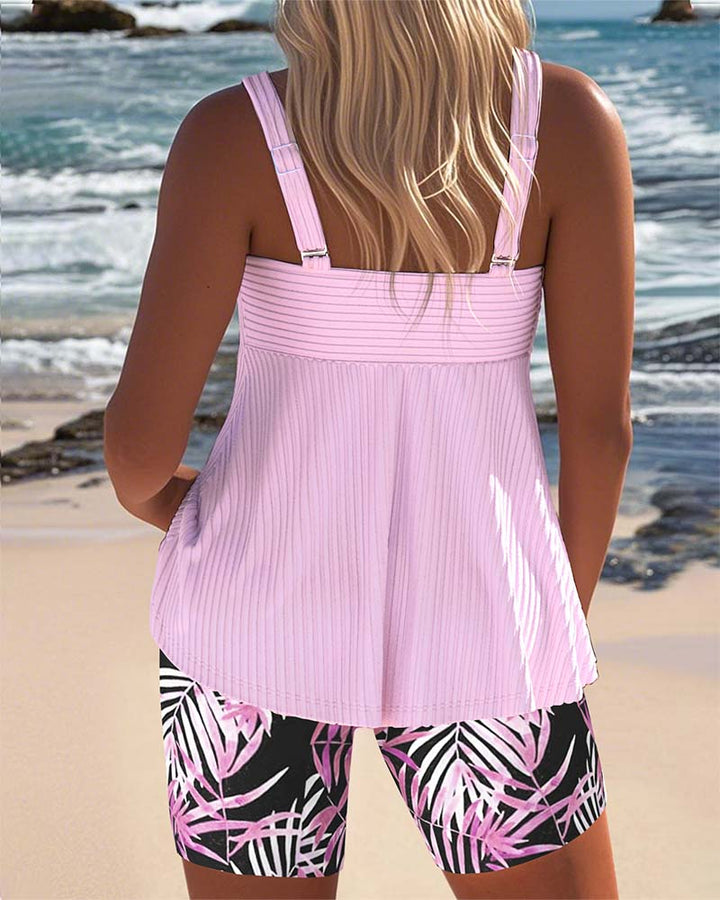 Sutton | Belly-Covering Colourful Tankini Set