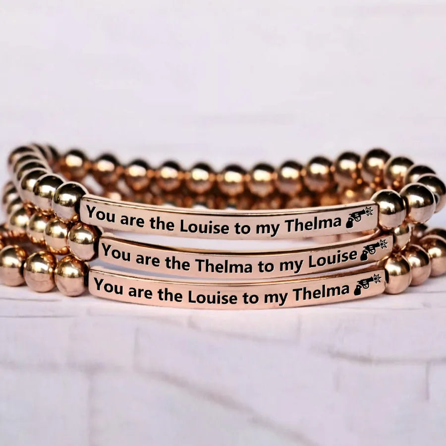 Women's Engraved Love Friendship Bracelets