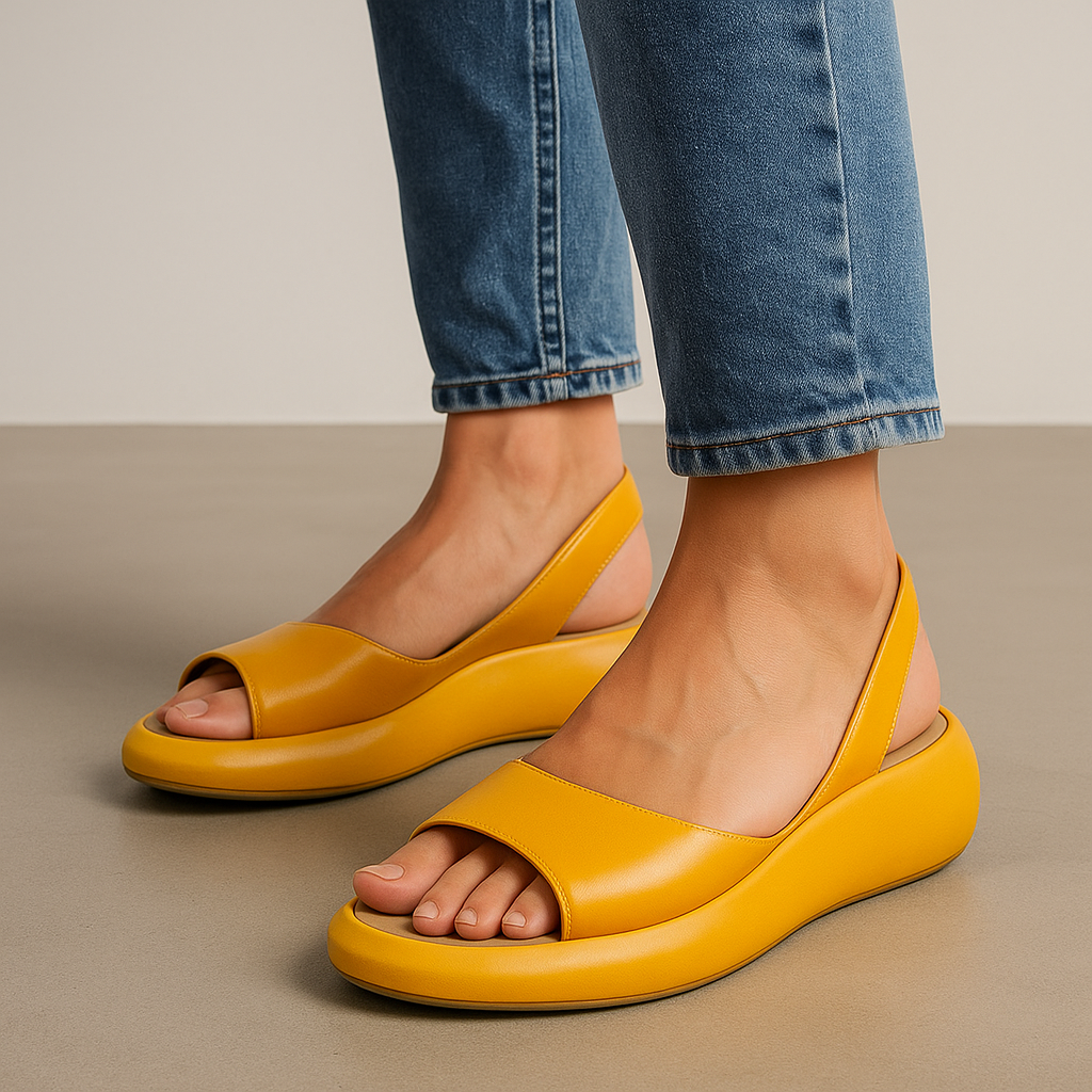 Céleste | Elegant Open-Toe Wedge Sandal