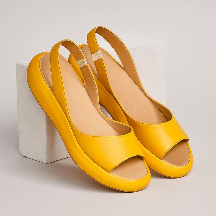 Céleste | Elegant Open-Toe Wedge Sandal