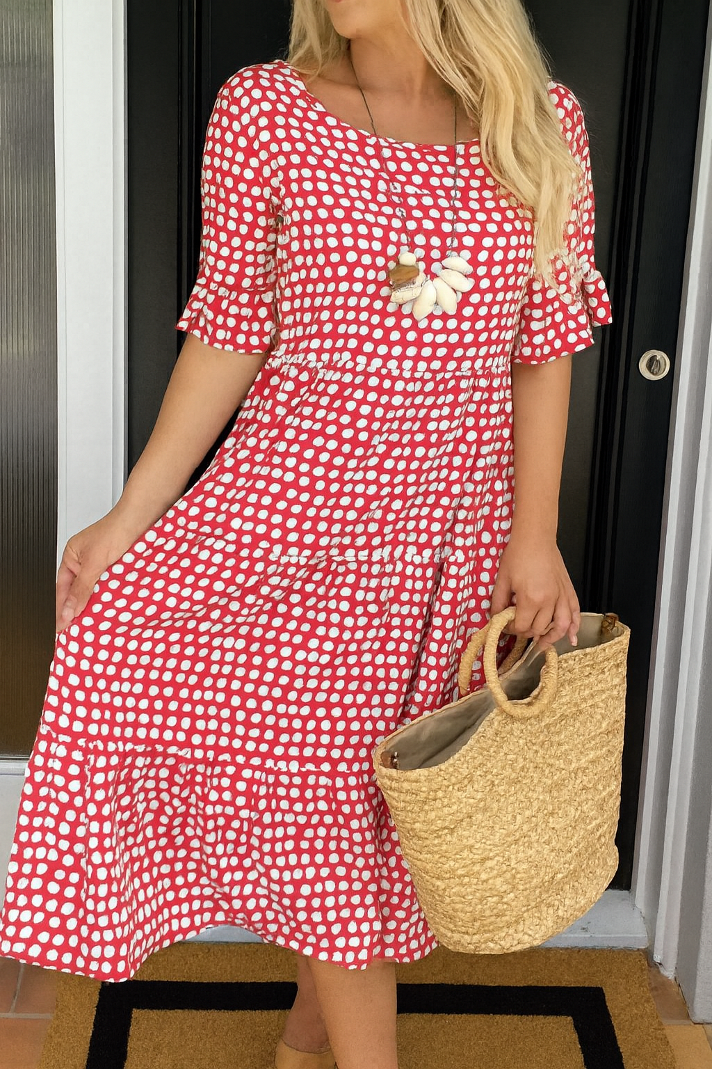 Niamh | Elegant Tiered Midi Dress