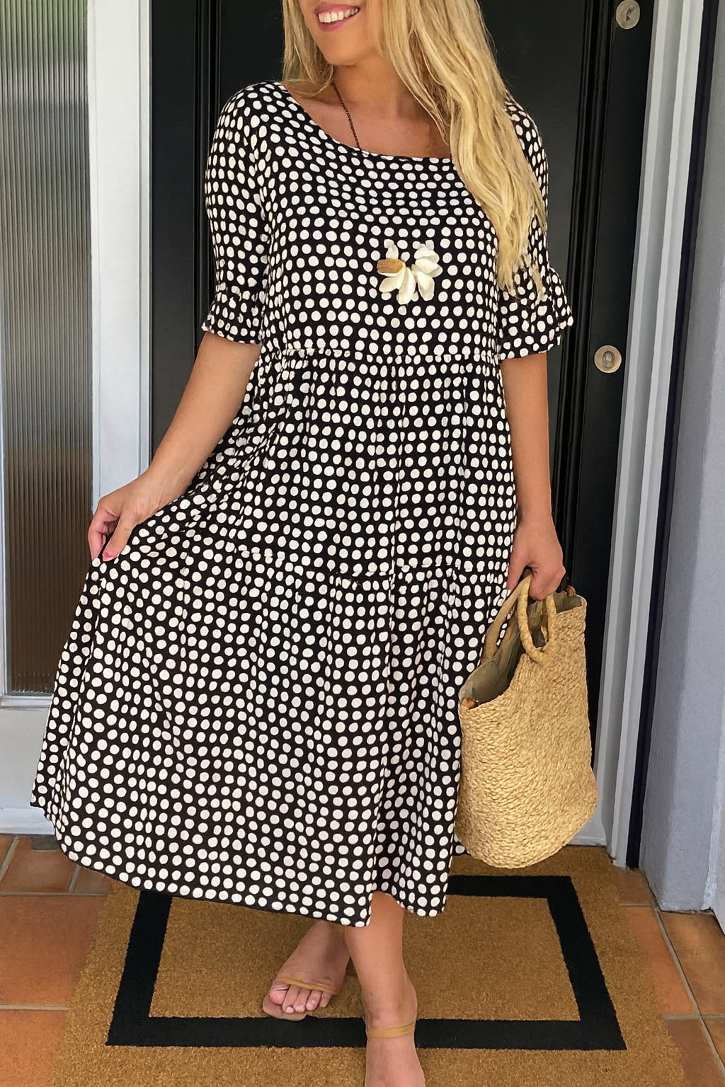 Niamh | Elegant Tiered Midi Dress