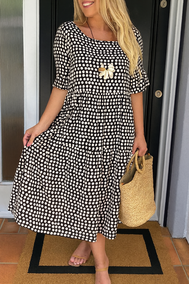 Niamh | Elegant Tiered Midi Dress