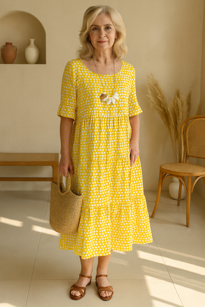 Niamh | Elegant Tiered Midi Dress