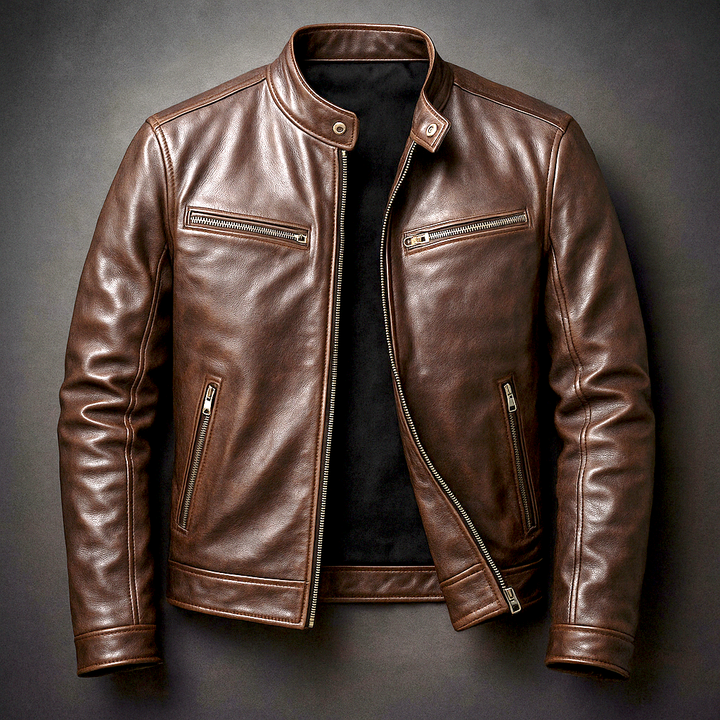 Harrison | Vintage Leather Café Racer Jacket