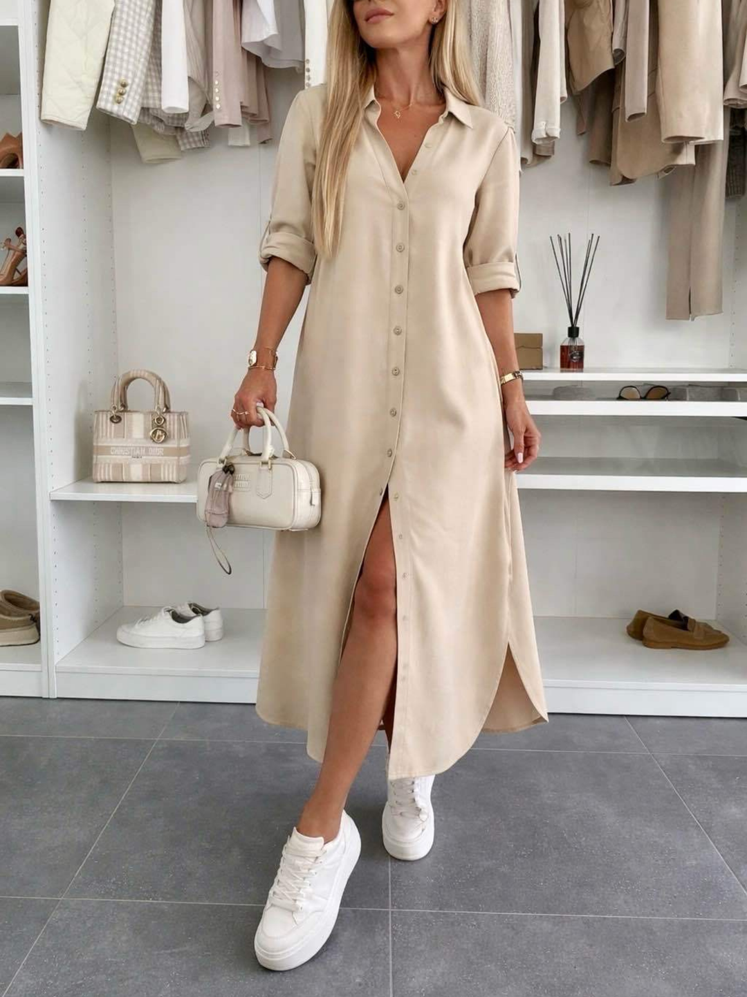 Marie | Oversized Shirt Dress