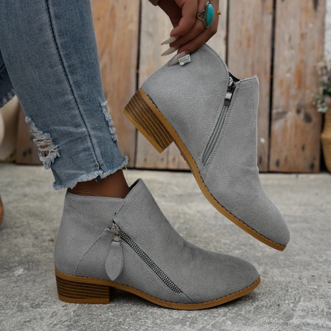 Clara | Orthopedic Zip Ankle Boot
