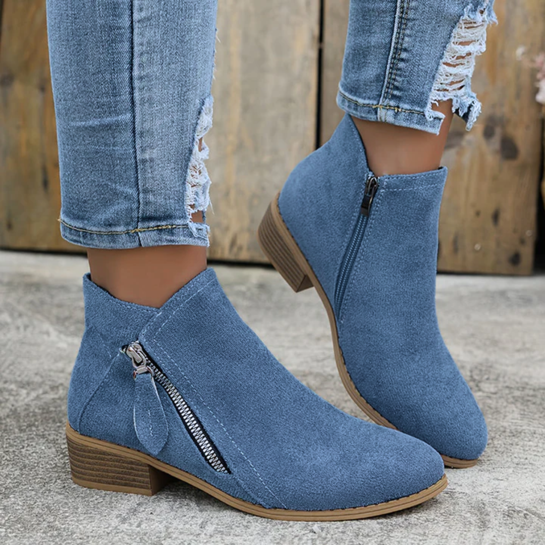 Clara | Orthopedic Zip Ankle Boot