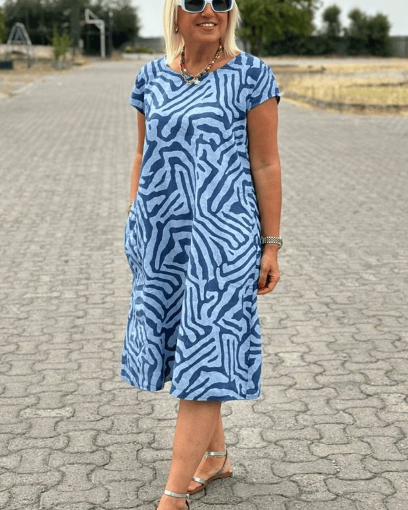 Eloise | Elegant Round Neck Summer Dress