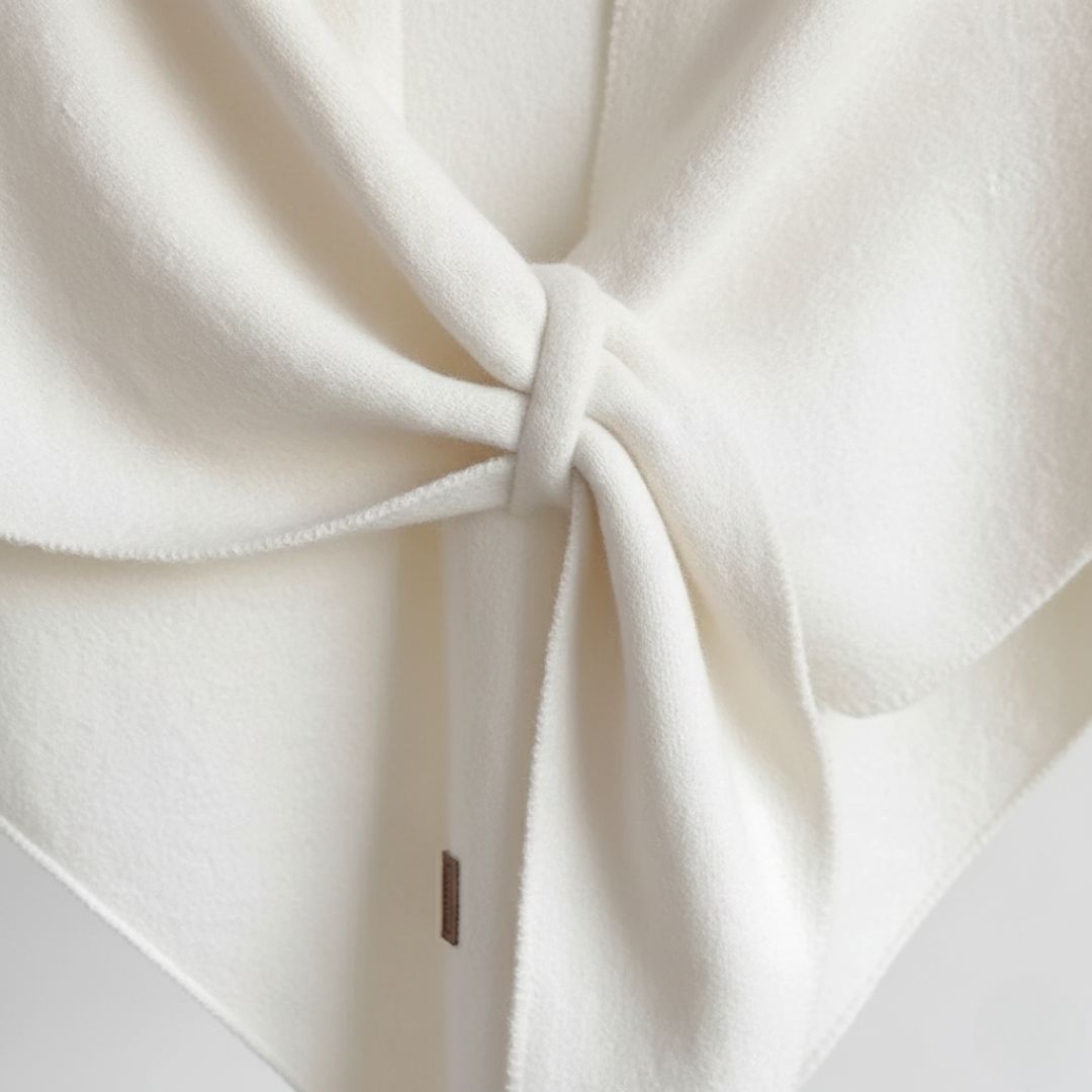 Women's Knit Wool Triangle Scarf
