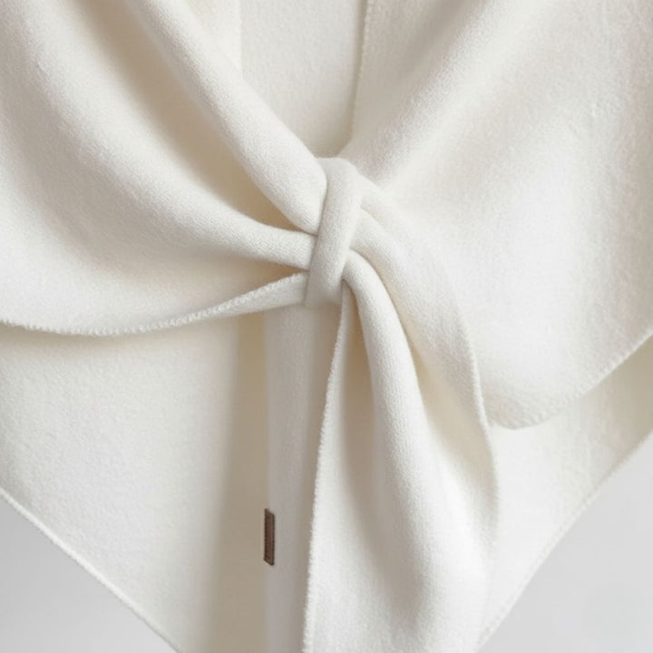 Women's Knit Wool Triangle Scarf