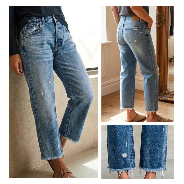 Marcelle | Straight-Leg Cropped Jean