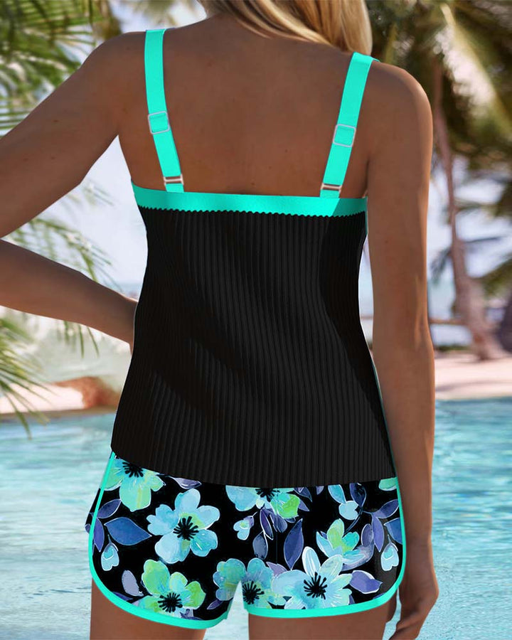 Darcy | Belly-Covering Elegant Tankini Swim Set