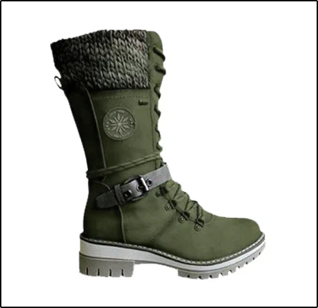 Dilys women's orthopedic lace up knee high boots - photo 2