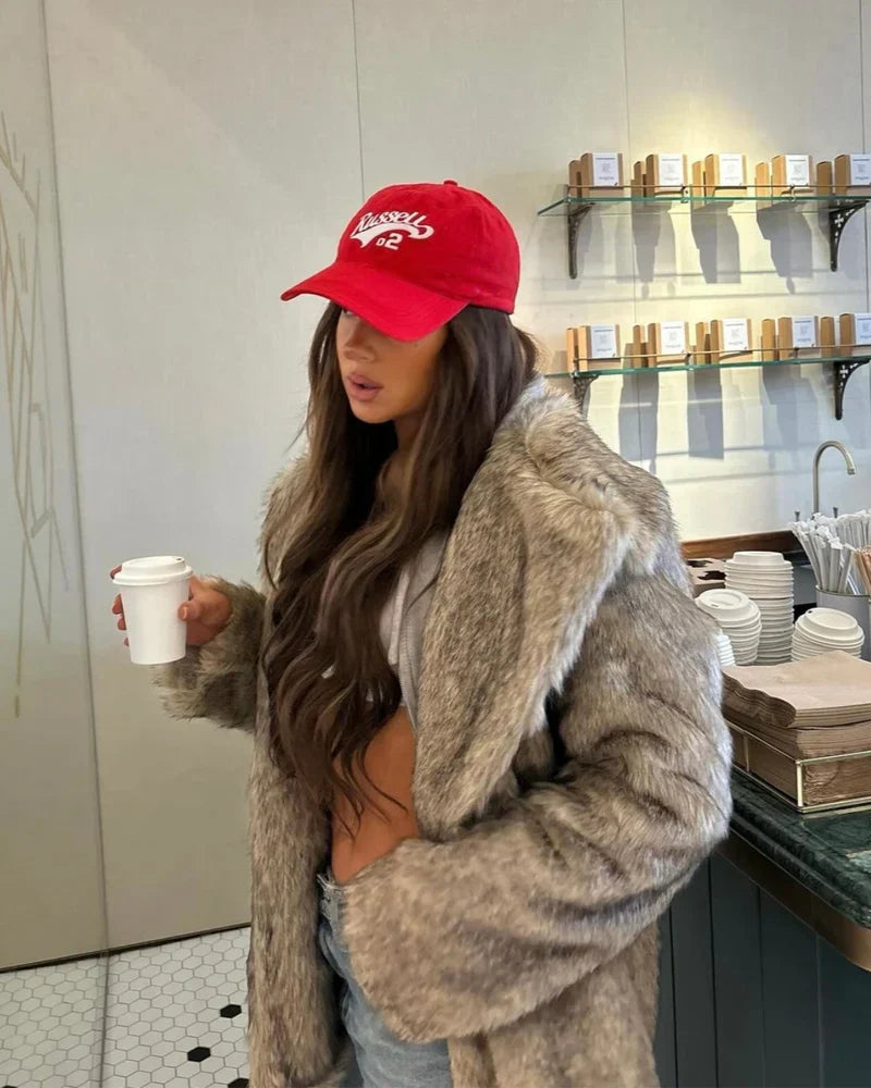 Women's Elegant Faux Fur Winter Coat