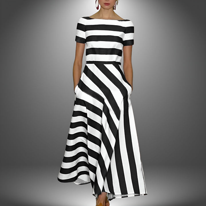 Diane™ | Effortless Modern Women Stripe Dress