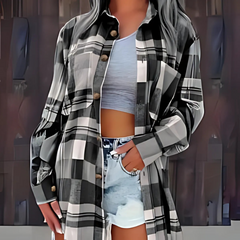 Baso | Classic Plaid Shirt with a Button Front