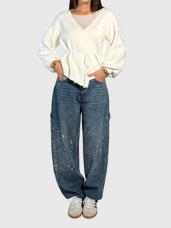 Stella | Elegant Trousers with Sparkling Detail